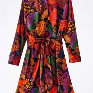 FARM Rio leopard mushroom print Dress